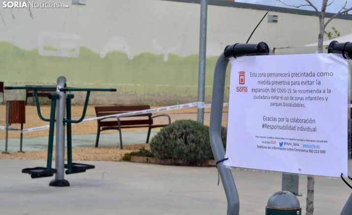 Parque de ejercicio físico para mayores en Santa Bárbara, en la capital. /SN