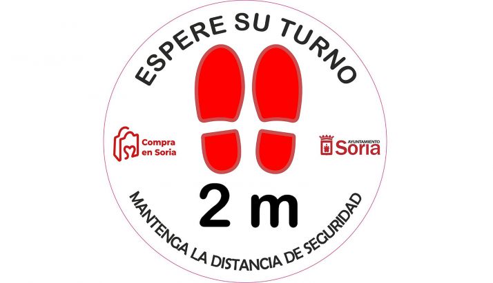 El diseño para la señalización de suelos en establecimientos. /Ayto.