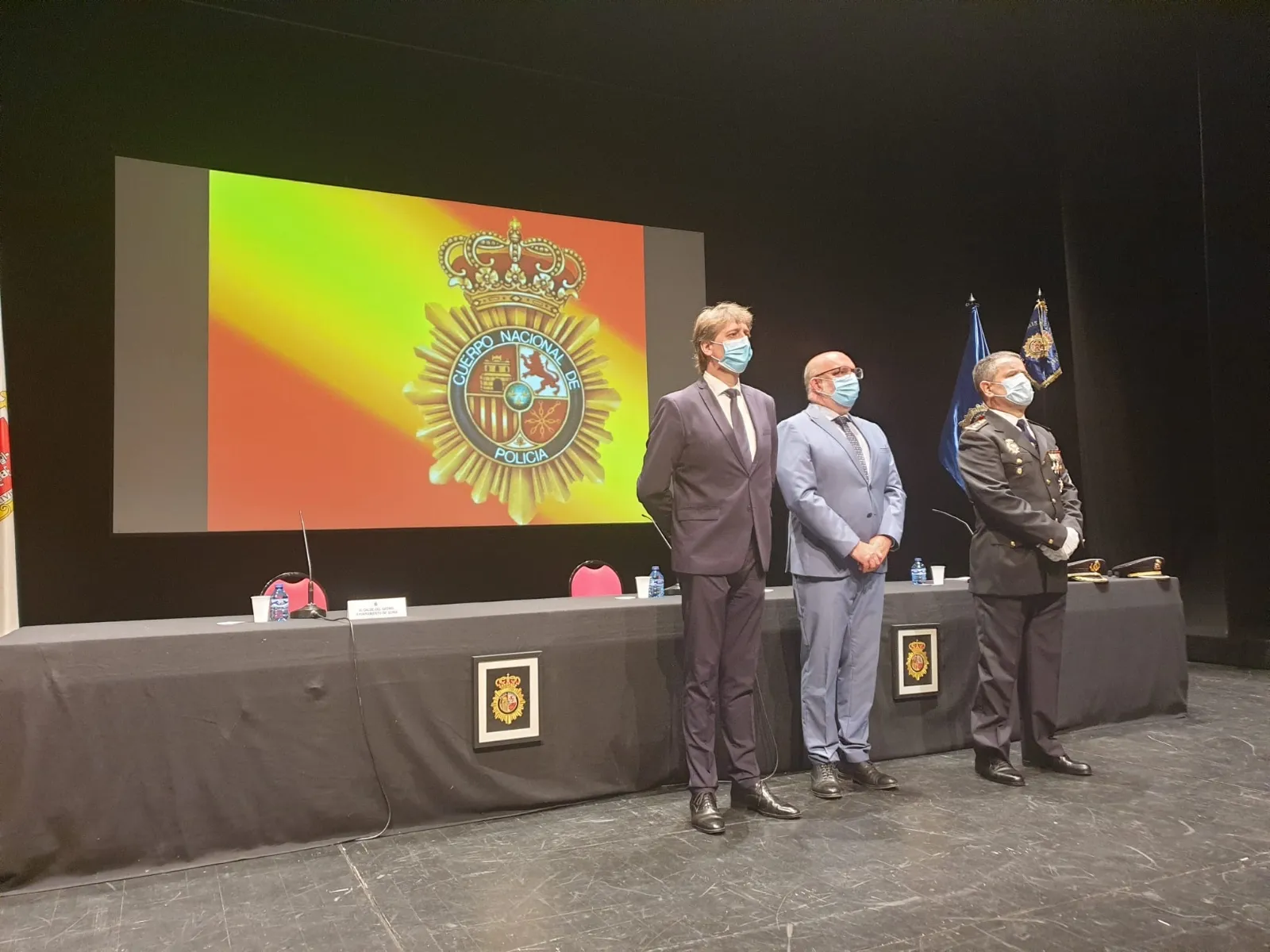 Una imagen del acto celebrado esta tarde en el Palacio de la Audiencia. /Subdelegación del Gobierno