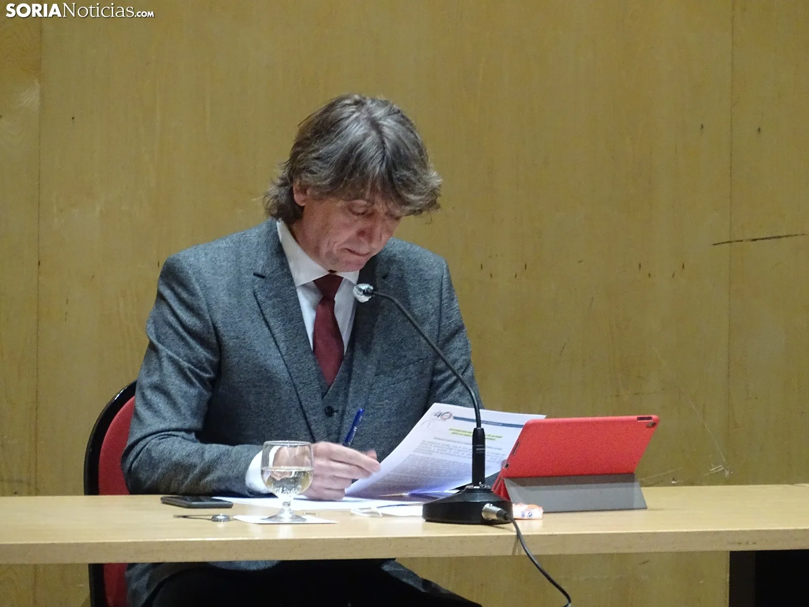 Primer pleno presencia poscovid en el Ayuntamiento de Soria.