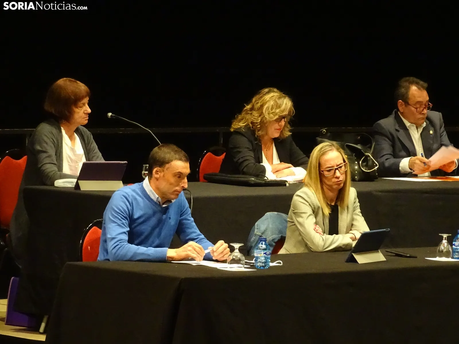 Primer pleno presencia poscovid en el Ayuntamiento de Soria.