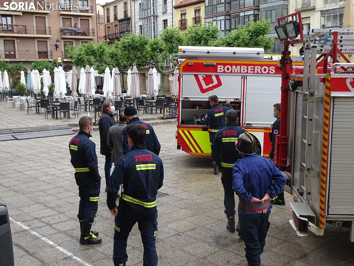 Nuevo camión de bomberos de Soria.