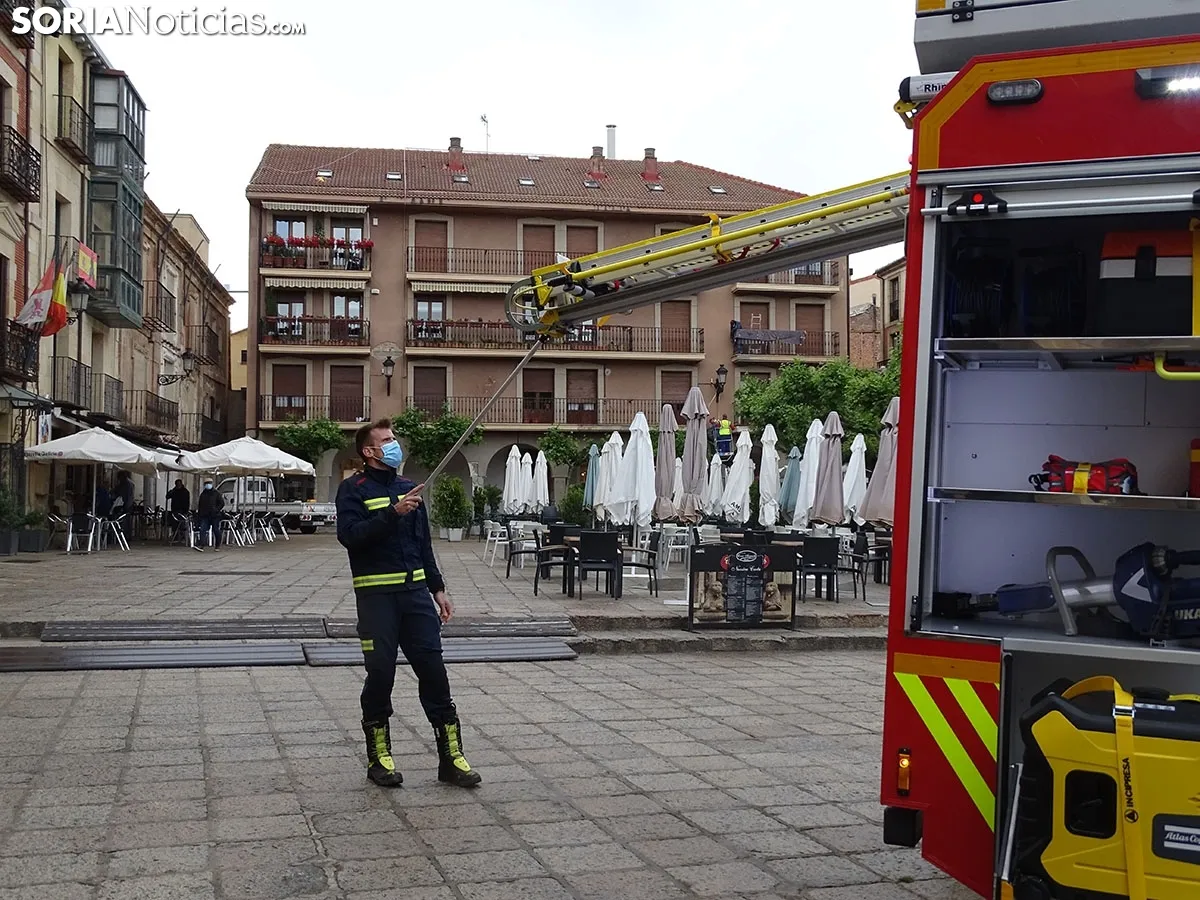 Nuevo camión de bomberos de Soria.