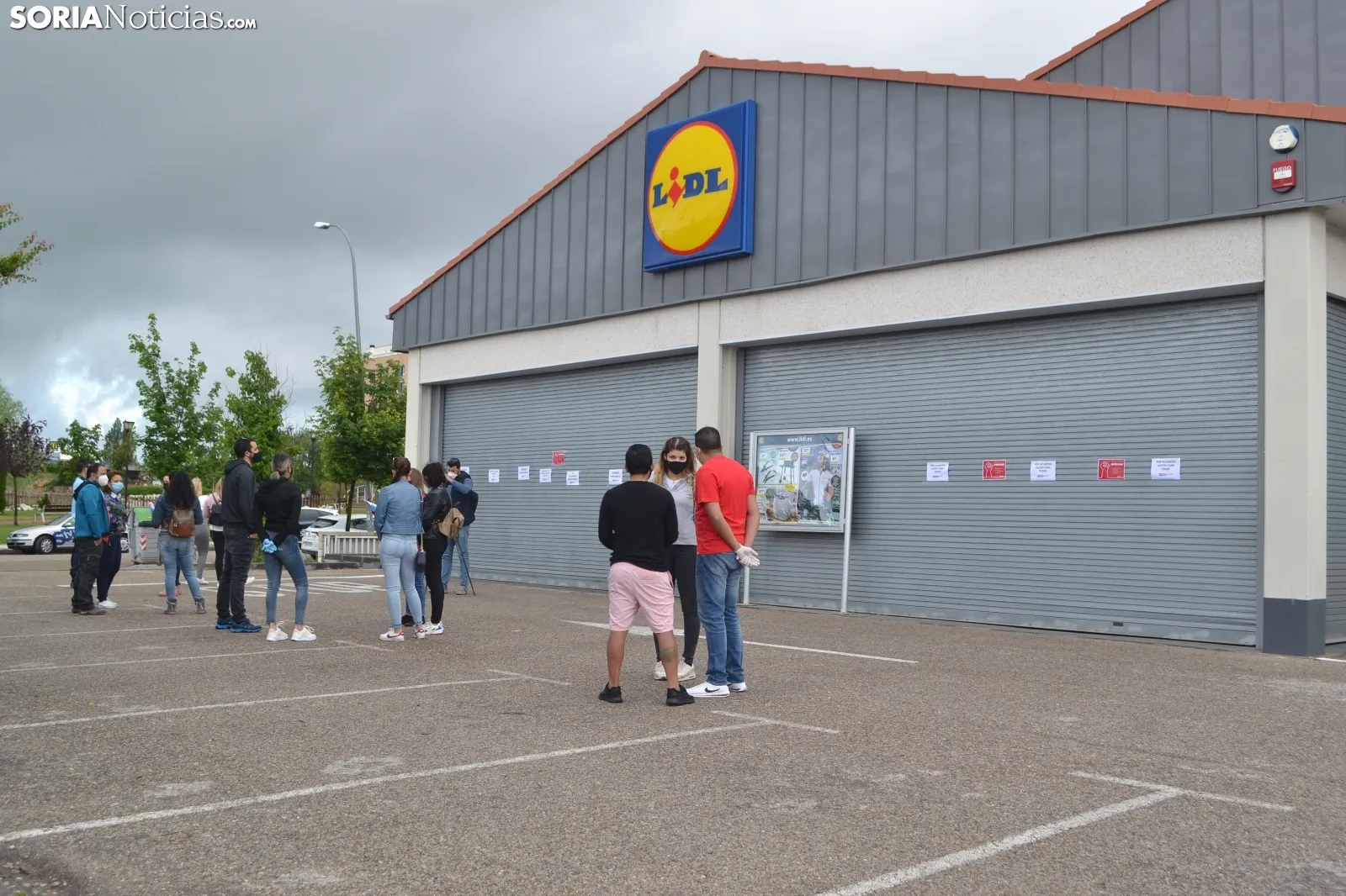 Una imagen del supermercado, cerrado, este jueves. /SN