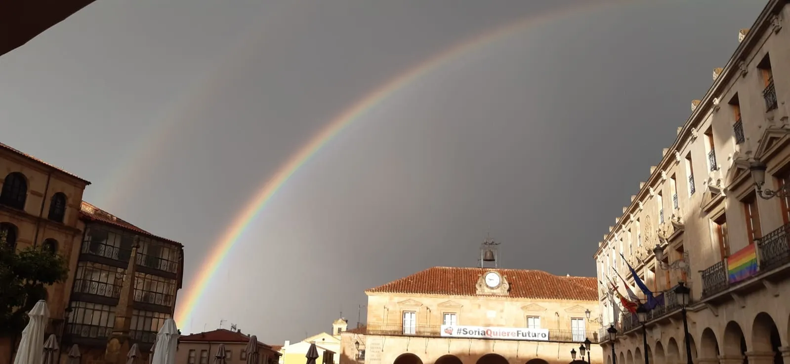 Foto 9 - Fotos: Los arco&iacute;ris recorren la provincia de Soria dejando espectaculares im&aacute;genes