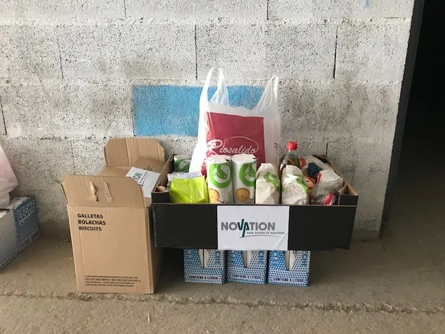 Foto 2 - Una empresa arcobrigense dona alimentos para beneficiar a 20 familias 
