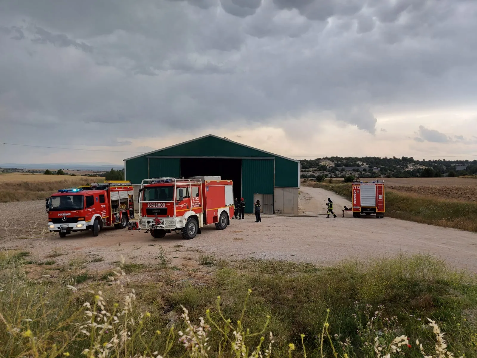 Una imagen del lugar del incendio. /Dip.