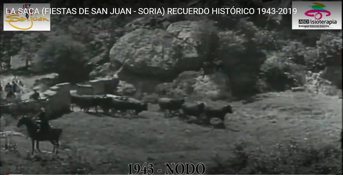 Foto 2 - Nuestras Fiestas de San Juan lanza un v&iacute;deo con 'Sacas' a partir de 1943