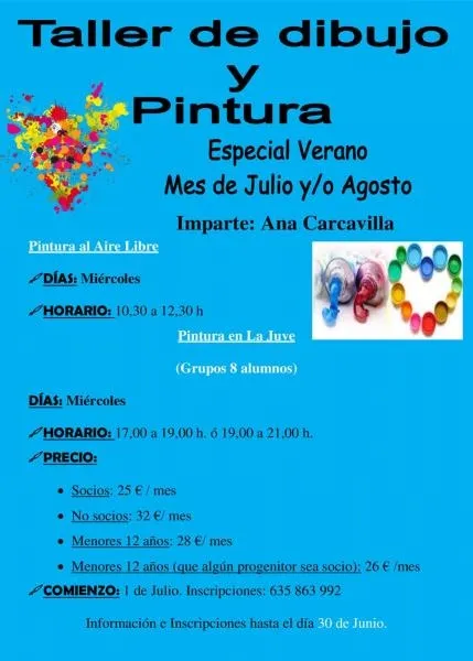 Foto 2 - La Juve de &Oacute;lvega programa un taller de dibujo para este verano