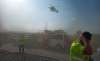 Un helicóptero del Sacyl sobrevuela la zona del siniestro. /AVPCZ-Facebook