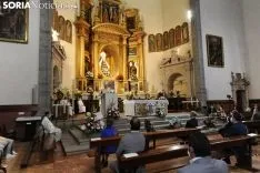 Una imagen de la Misa Mayor de este sábado en Ágreda. /SN