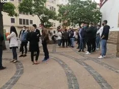 Una imagen de los participantes en la concentración de este domingo. /SN
