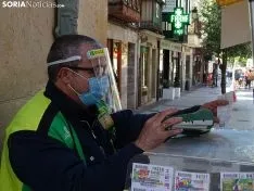 Regreso de los vendedores de la ONCE.