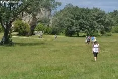 Una imagen del ambiente este Jueves la Saca. /SN