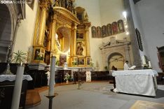 Una imagen de la misa solemne este jueves en Ágreda. /Nacho Grijalbo