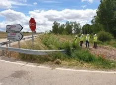 Una imagen de la visita oficial a los trabajos. /Subdelegación del Gobierno