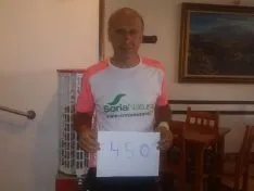 Macari durante el reto.