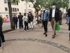 Una imagen de los participantes en la concentración de este domingo. /SN