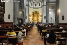 Una imagen de la Misa Mayor de este sábado en Ágreda. /SN