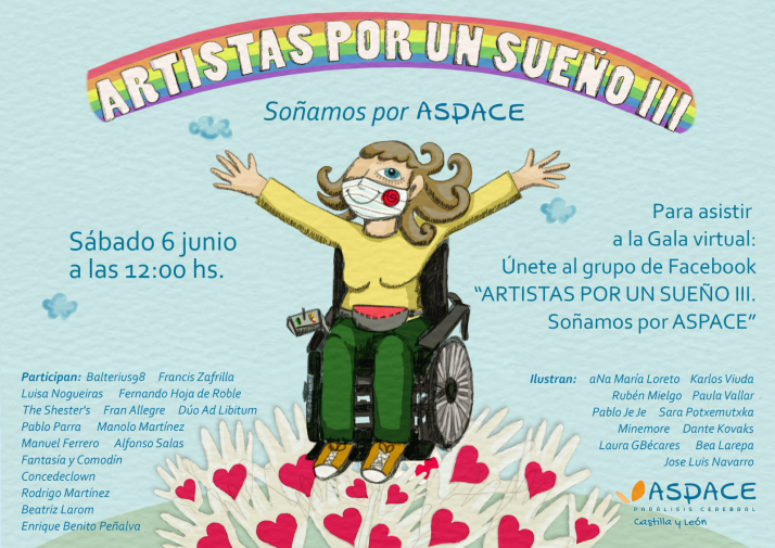 Más de 2.000 personas celebran hoy una gala on line en el Día Regional de la Parálisis Cerebral