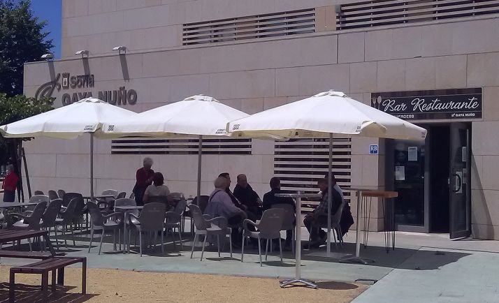 Una imagen de la terraza del establecimiento. 