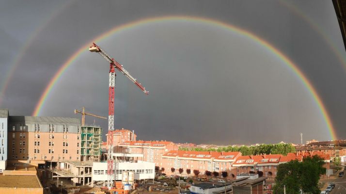 Fotos: Los arco&iacute;ris recorren la provincia de Soria dejando espectaculares im&aacute;genes