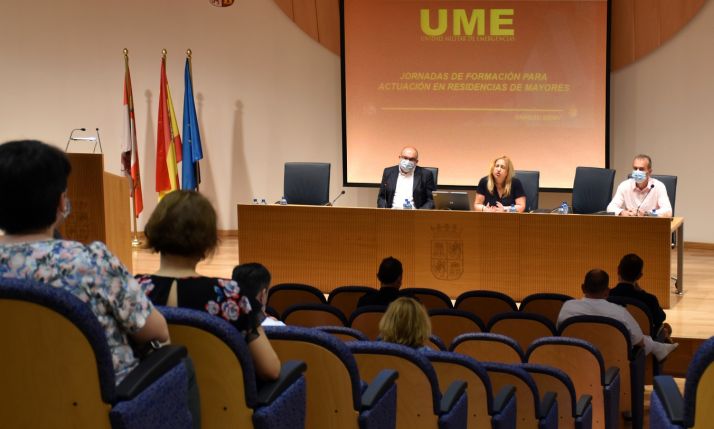 Una imagen de la jornada en la sede de la Junta en Soria. 
