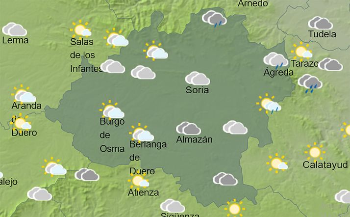 El cielo en la provincia a las 13:00 horas. /SN