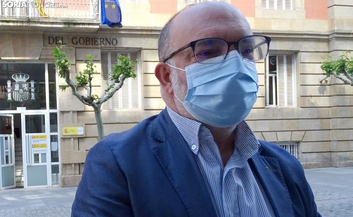 Miguel Latorre, subdelegado del Gobierno, en una comparecencia ante los medios en mayo. /SN