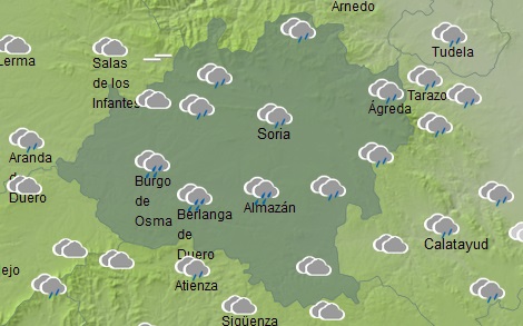 Tiempo del domingo 7 de junio/ Aemet.