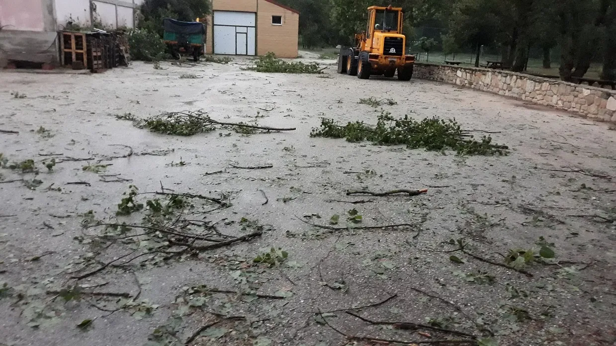 Una de las imágenes dejada por la tormenta. . /MALM