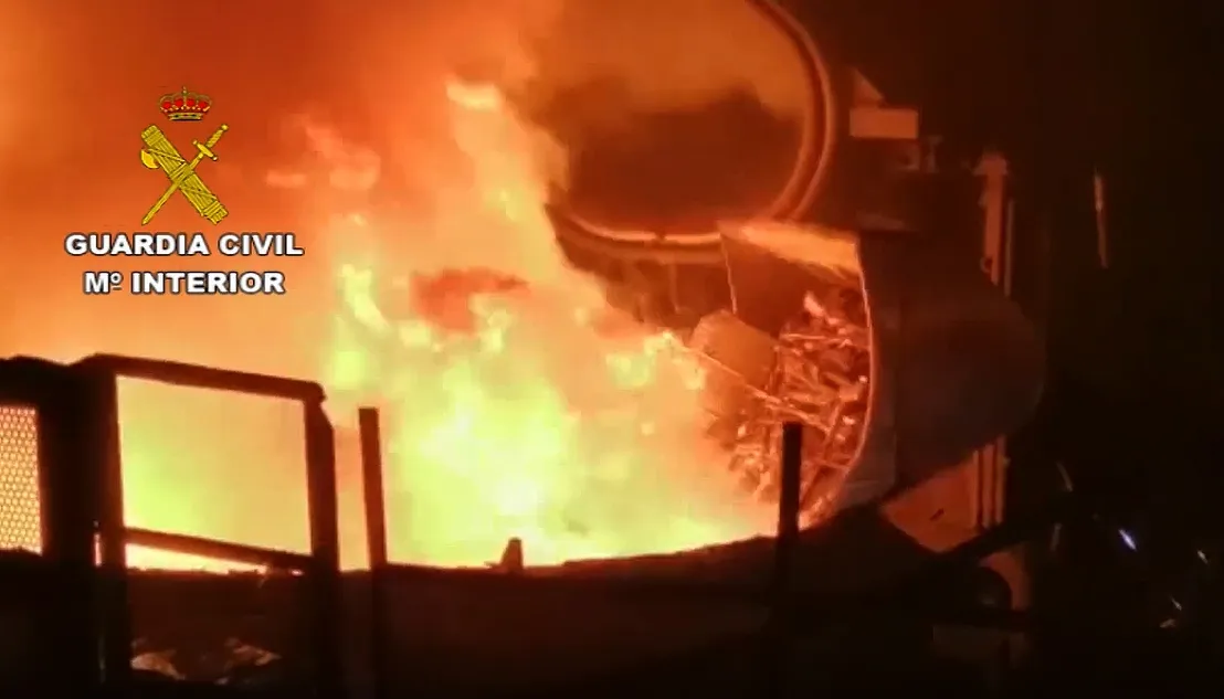 Una imagen del proceso de destrucción de armas que lleva a cabo la Guardia Civil. /GC