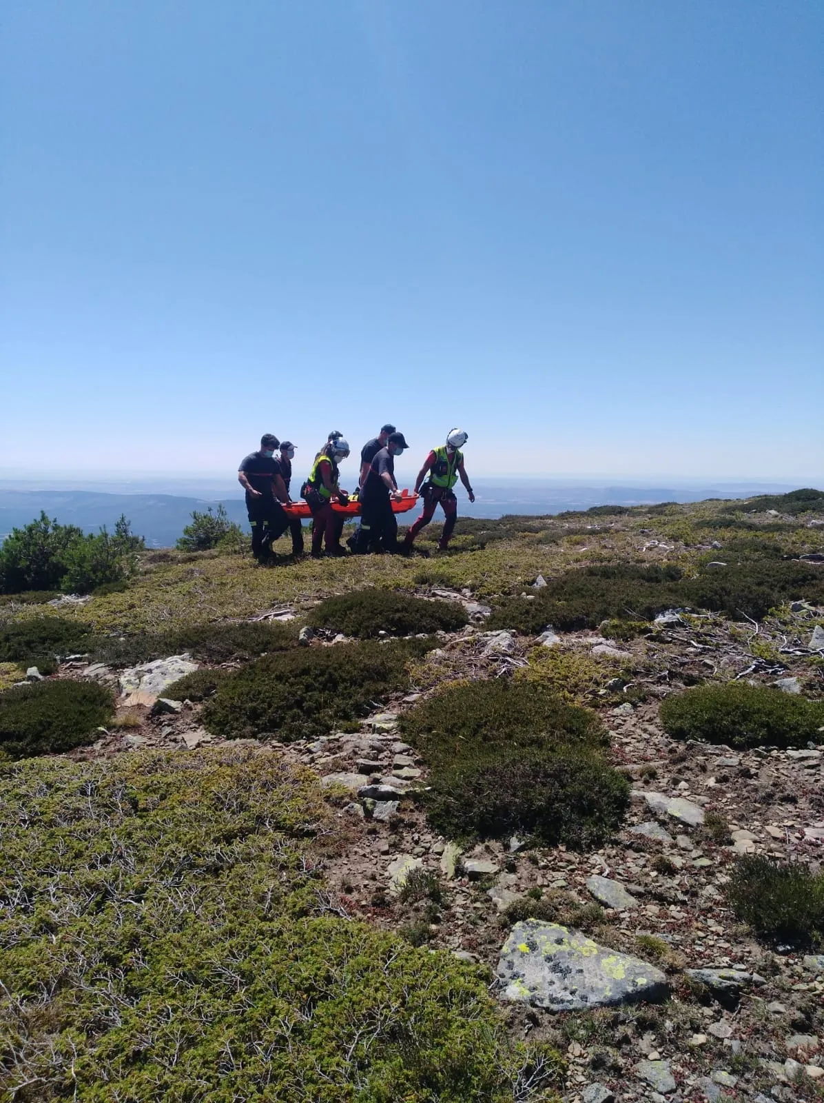 Imagen del rescate. /Guardia Civil.