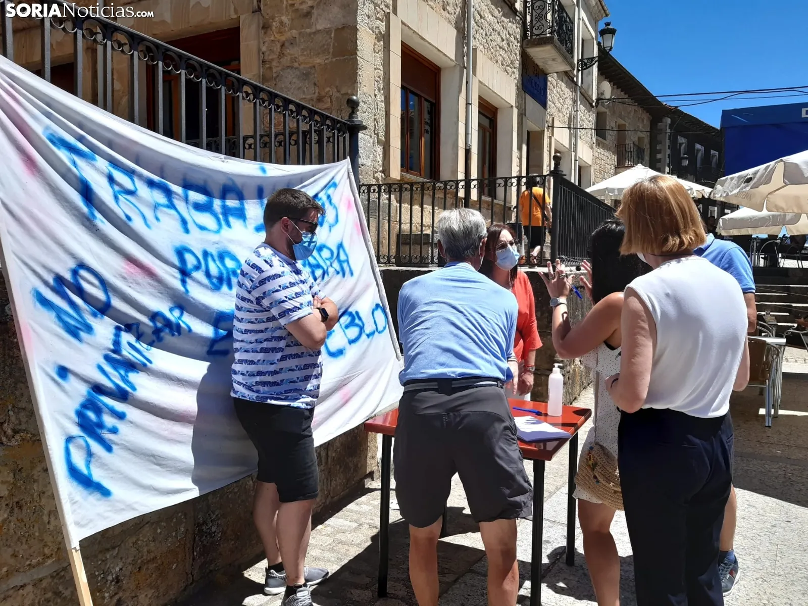 Manifestación en Duruelo