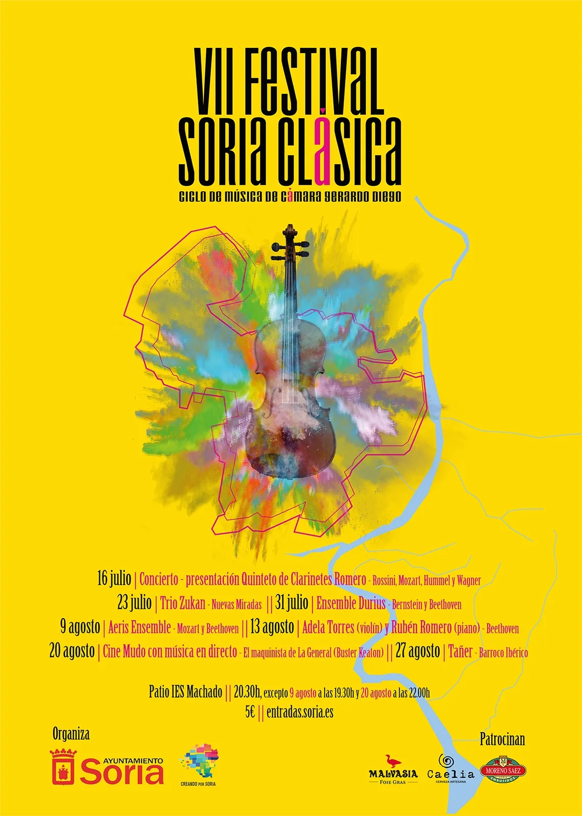 El cartel con el programa.