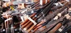 Una imagen del proceso de destrucción de armas que lleva a cabo la Guardia Civil. /GC