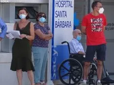 Una imagen del concierto frente al Santa Bárbara este martes. /SN