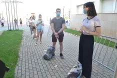 Una imagen del primer día de la EBAU 2020 en Soria. /SN