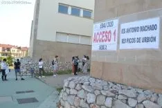 Una imagen del primer día de la EBAU 2020 en Soria. /SN
