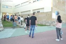 Una imagen del primer día de la EBAU 2020 en Soria. /SN