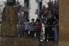 Una imagen de la visita real hoy. /SN