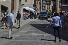 Una imagen de la visita real hoy. /SN