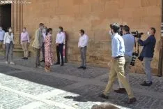 Una imagen de la visita real hoy. /SN