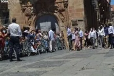Una imagen de la visita real hoy. /SN