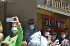 Una imagen de la visita real hoy. /SN