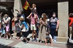 Una imagen de la visita real hoy. /SN