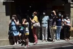 Una imagen de la visita real hoy. /SN