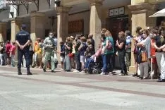 Una imagen de la visita real hoy. /SN