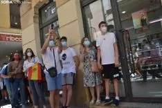Una imagen de la visita real hoy. /SN