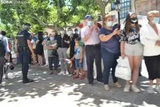 Una imagen de la visita real hoy. /SN